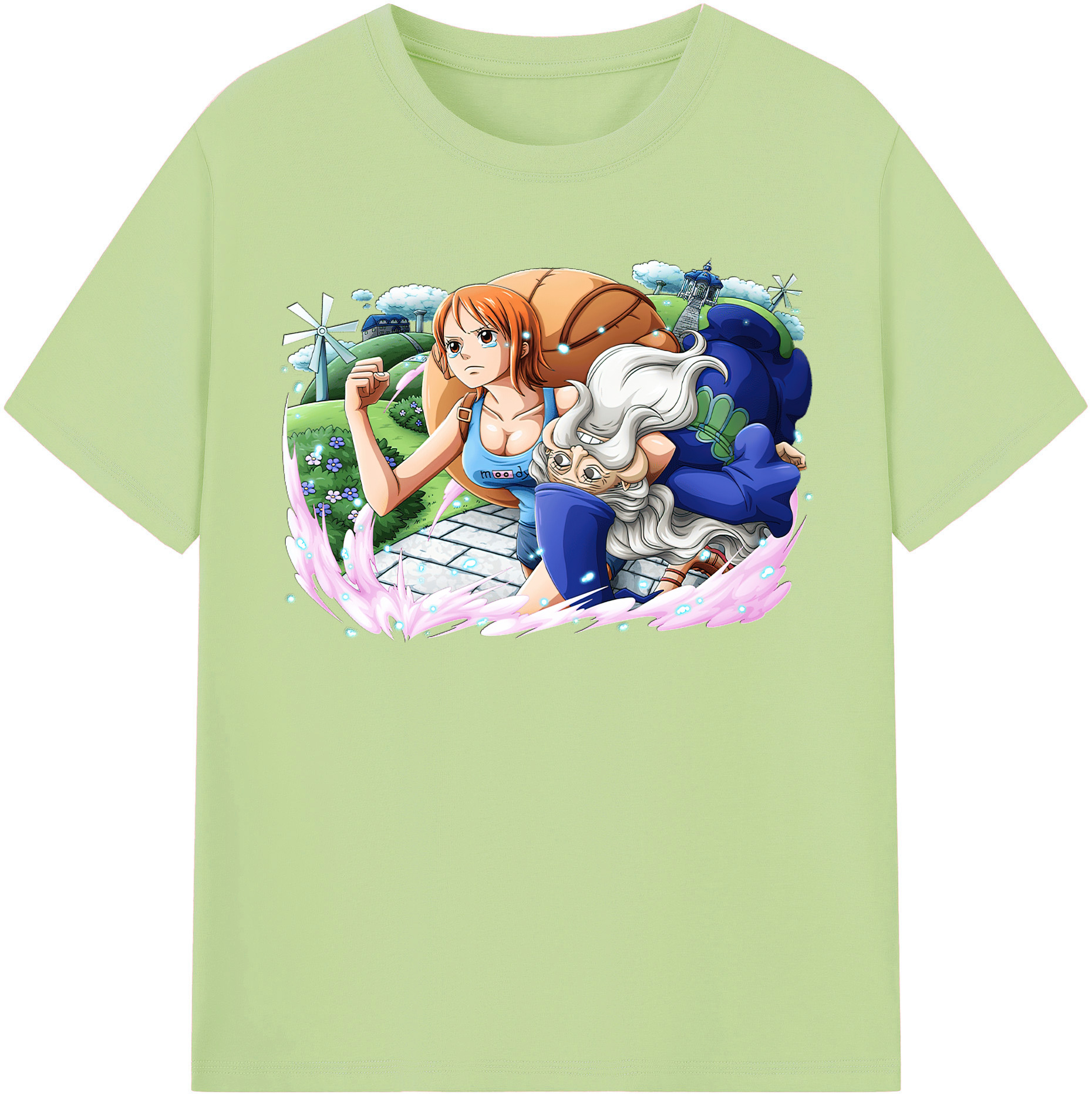 ワンピース ナミ ONE PIECE Nami 綿100％半袖Tシャツ（フロントプリント）